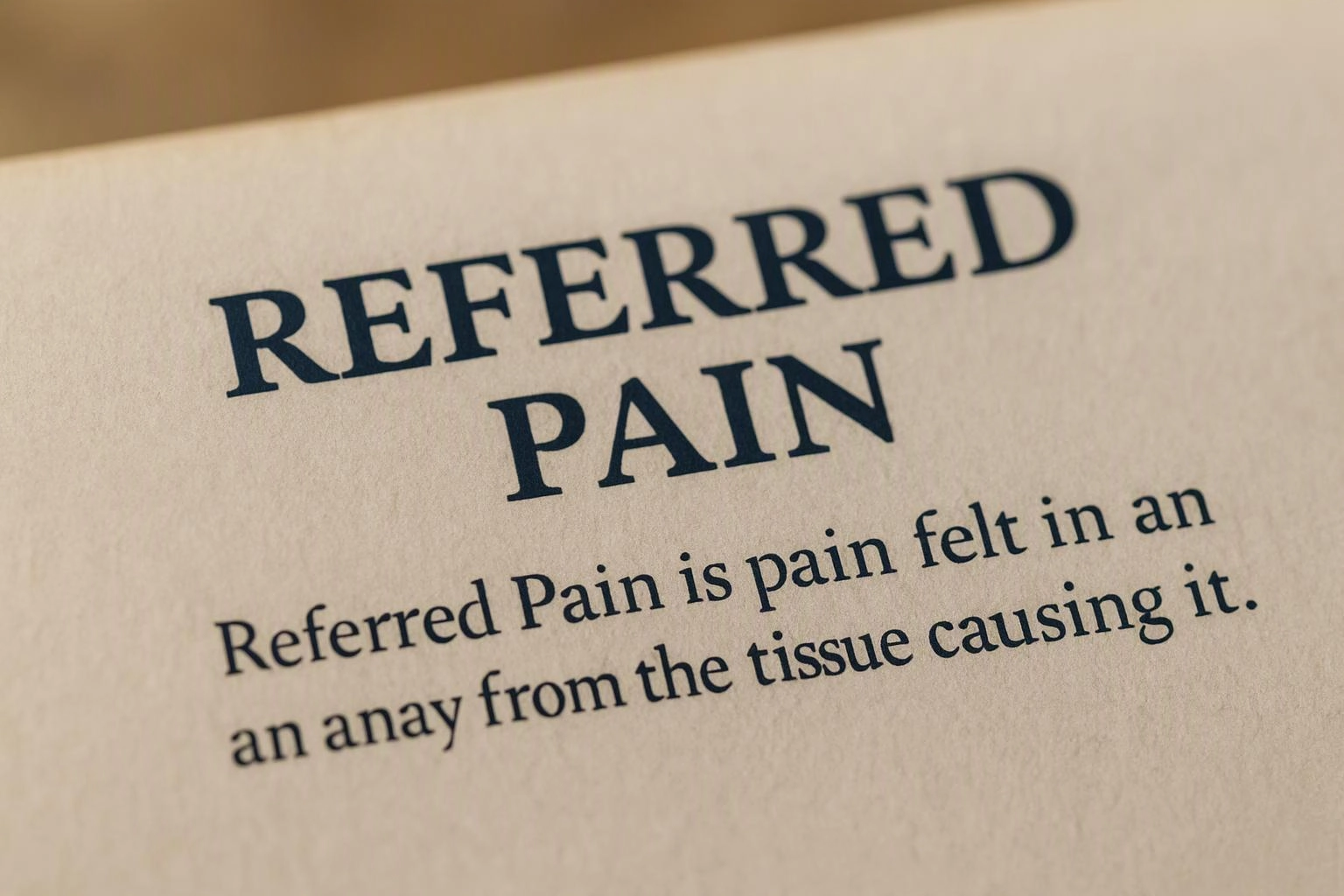 Referred pain
